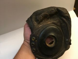 Vintage Wwii Us Army Air Force Pilot Leather Med Flight Helmet A - 11 Spec 3189