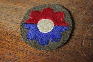 Post Wwi Interwar 9th Infantry Division Us Army Patch Ssi Wool