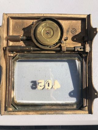 Vintage Yale US Post Office Box Door Push Button Lock 405 3