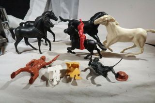 Lido Plastic Large Riders And Horses W Zorro