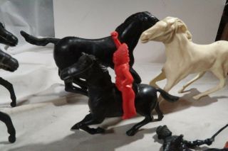 Lido Plastic Large Riders and Horses w Zorro 3