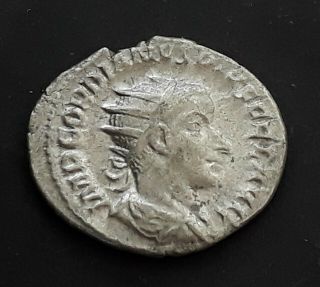 238 - 244 Ad Ancient Rome Caesar Gordian Iii Silver Antoninianus Coin