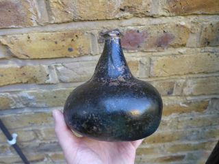 Sea Found Early English Wine Bottle Circa 1690 - 1705