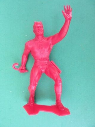 Marx 1967 Red Daredevil 5 1/4 Inch Marvel Figure