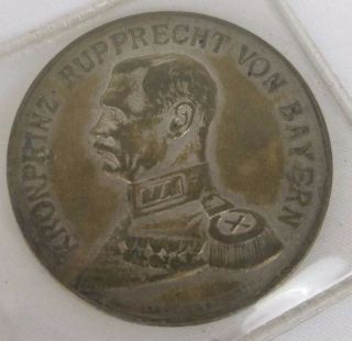 1926 Nurnberg Veterans Of Wwi Medallion Coin Prince Rupprect Von Bayern