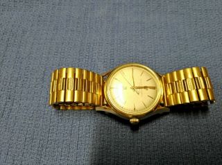 Mens Vintage Girard Perregaux Gyromatic 39 Jewel 14k Solid Gold Watch 4