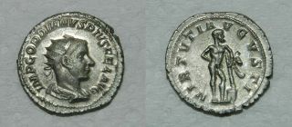 Ancient Rome: Gordian Iii 238 - 244 A.  D.  Silver Antoninianus - Hercules - Ef (,)
