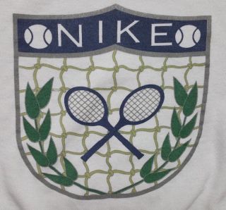 Vintage 80s Nike John McEnroe Tennis Sweater Crewneck size Medium Checkered Tag 2