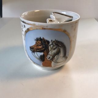 Antique Mustache Guard Cup Horses/equestrian - C.  1800 
