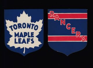 Vintage Bee Hive Nhl Hockey Team Crests Shield Detroit Boston York Toronto
