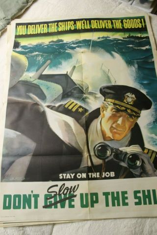 Wwii Propaganda Poster,  Navy Dept,  Jon Whitcomb Artist