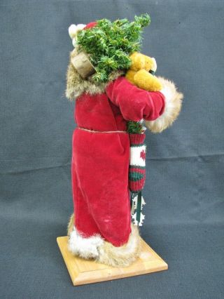 Vintage Signed LYNN HANEY Fur Lined Santa w/Gifts Limited Edition 171 c.  1994 6