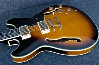 Ibanez Jsm10 - Vys John Scofield Signature Semi - Hollow Thin Electric Guitar & Case