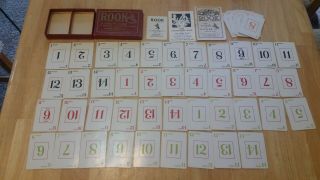Vintage 1924 Rook Birds Card Game W/ Box & Rules Instructions