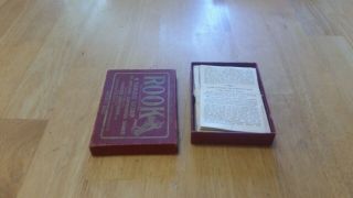 VINTAGE 1924 ROOK BIRDS CARD GAME w/ BOX & RULES INSTRUCTIONS 6