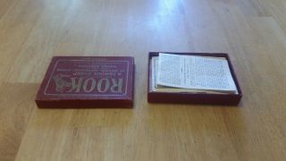 VINTAGE 1924 ROOK BIRDS CARD GAME w/ BOX & RULES INSTRUCTIONS 7
