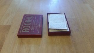 VINTAGE 1924 ROOK BIRDS CARD GAME w/ BOX & RULES INSTRUCTIONS 8