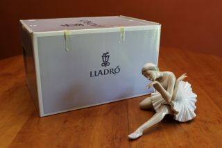 Vintage Lladro Ballerina 4855 Death Of A Swan Box