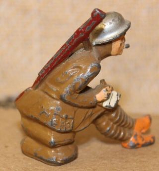 Barclay Army Toy Soldier Lead Figure MORES CODE ? 2