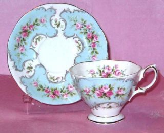 Royal Albert Tea Cup And Saucer Du - Barry - Rose English Bone China Teacup Set