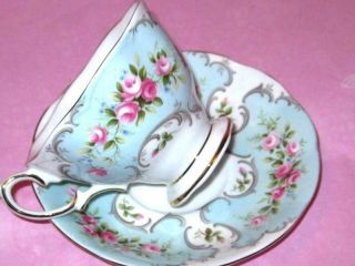 Royal Albert Tea Cup and Saucer DU - BARRY - ROSE English Bone China Teacup Set 4