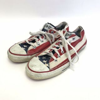 Vintage American Flag Made In Usa Converse All Star Chuck Taylor