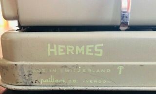 Vintage 1959 Hermes 3000 Portable Typewriter - 8