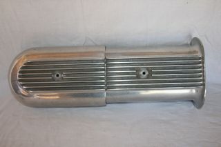 DUAL QUAD 2X4 FINNED ALUMINUM SCOOP GASSER DRAG MOON EELCO CAL CUSTOM VINTAGE 9