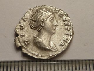 4174 Ancient Roman Faustina Silver Denarius 2 Century Ad