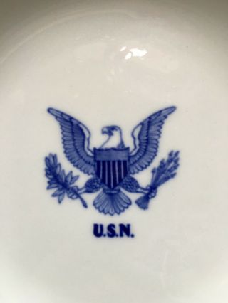 US Navy Admiral ' s Mess Bowl.  Shenango.  Rare.  Pristine. 3