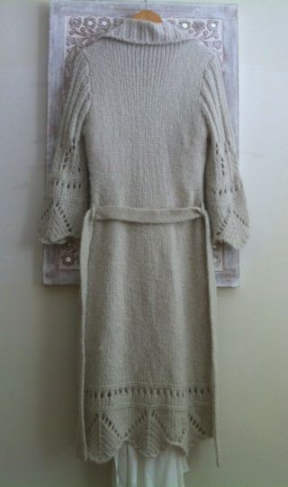 spell designs RARE vintage knit Tallulah Maxi Coat/Cardigan Salt/Cream One Size 3
