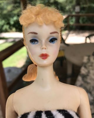 Vintage Number 3 Blond Barbie Doll With Accessories