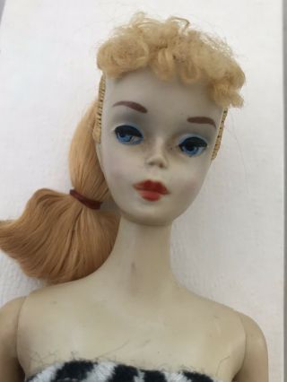 Vintage Number 3 Blond Barbie Doll With Accessories 2