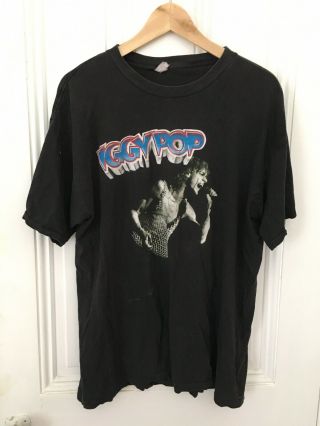 Vintage 1988 Iggy Pop Raw Power T Shirt Band Tee