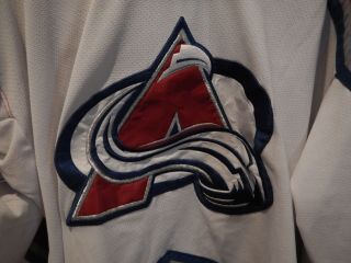 VINTAGE STARTER NHL COLORADO AVALANCHE MIKE RICC 9 HOCKEY JERSEY L WHITE RARE 6