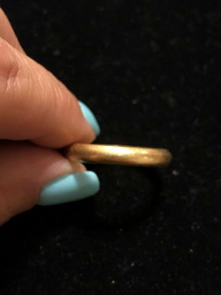 Vintage Estate Cartier 18K Yellow Gold 3mm Wedding Band Ring Size 11 4