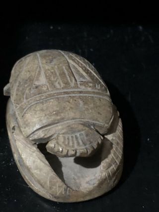 Rare Large Ancient Egyptian Scarab Middle Kingdom (2000 Bce)