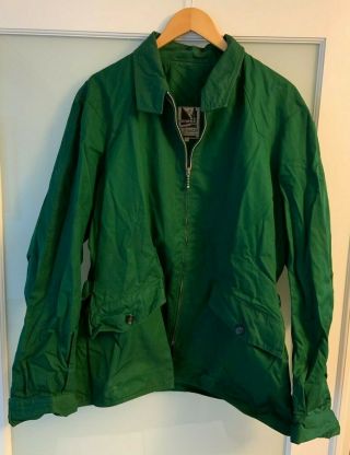 Rare - Mens Vintage (1940s - 50s) English Grenfell Cloth Green Coat Jacket