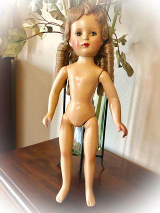 1948 Vintage Madame Alexander 18” Compo Alice In Wonderland Doll w/Margaret Face 7