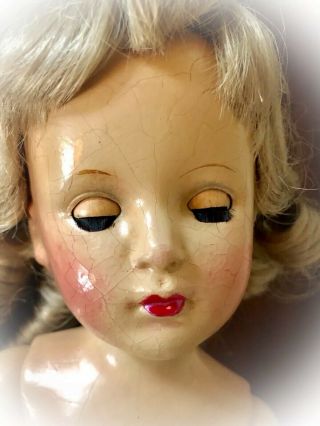1948 Vintage Madame Alexander 18” Compo Alice In Wonderland Doll w/Margaret Face 9