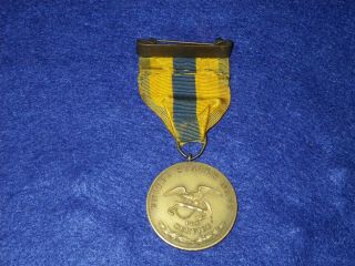 Us Navy Mexican Campaign Medal - 6961 - Full Wrap Brooch