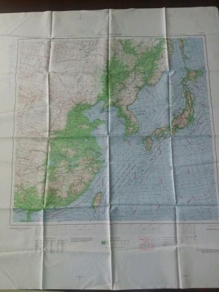 Ww2 Silk Escape Map Usaaf Chart 1945 C - 36 Japan Korea China