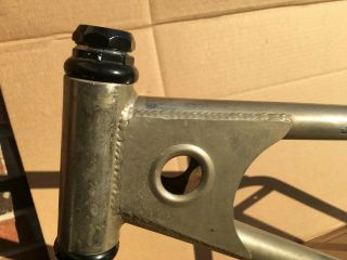 Vintage 1980 Mongoose Nickel Motomag BMX Frame and No Brake Rub 6