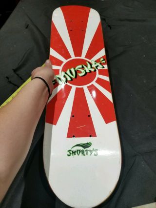 2001 RARE Vintage Shortys Muska Sun Skateboard Deck 10