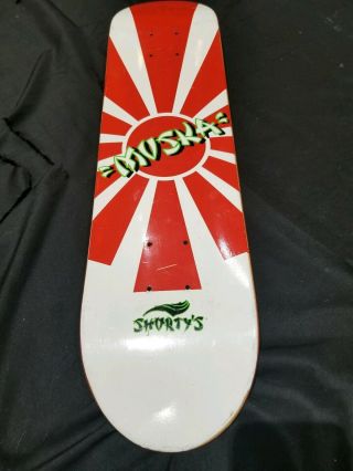 2001 Rare Vintage Shortys Muska Sun Skateboard Deck