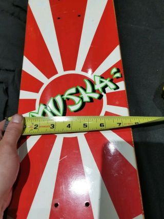 2001 RARE Vintage Shortys Muska Sun Skateboard Deck 5