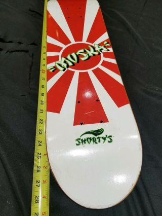 2001 RARE Vintage Shortys Muska Sun Skateboard Deck 6