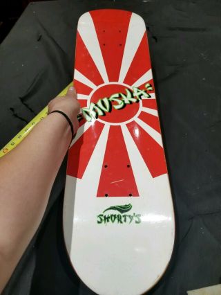 2001 RARE Vintage Shortys Muska Sun Skateboard Deck 9