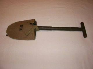 Wwii Us Army M - 1910 Shovel Entrenching With Cover