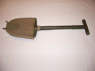 WWII US Army M - 1910 shovel entrenching with cover 2